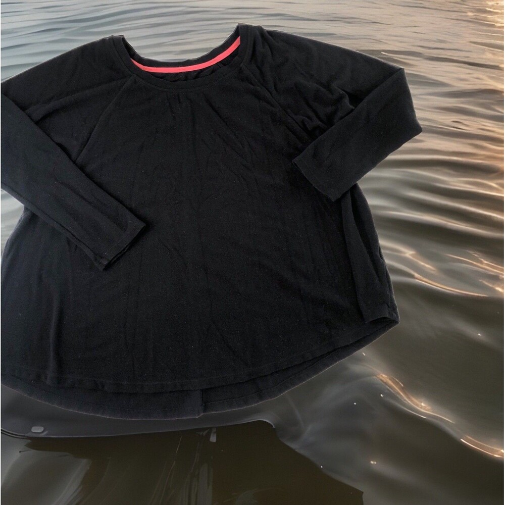 Calvin Klein Women’s Performance Quick Dry Long Sleeve Black Top Size Small
